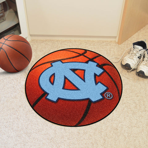 North Carolina Tar Heels Basketball Rug - 27in. Diameter