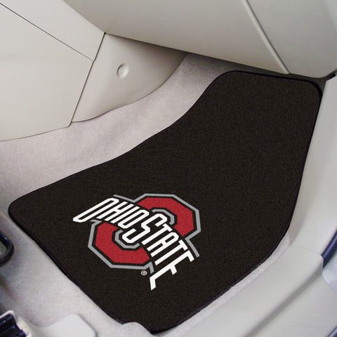 Ohio State Buckeyes Front Carpet Car Mat Set - 2 Pieces