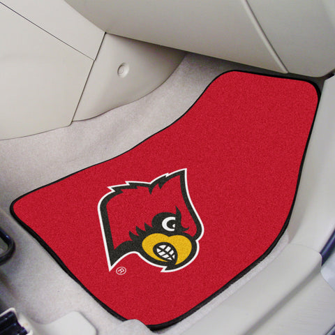 Louisville Cardinals Front Carpet Car Mat Set - 2 Pieces