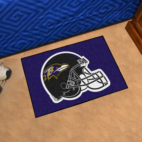 Baltimore Ravens Starter Mat Accent Rug - 19in. x 30in., Helmet Logo