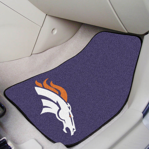 Denver Broncos Front Carpet Car Mat Set - 2 Pieces