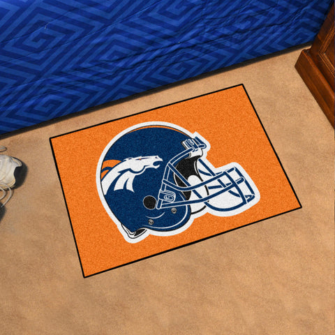 Denver Broncos Starter Mat Accent Rug - 19in. x 30in., Helmet Logo