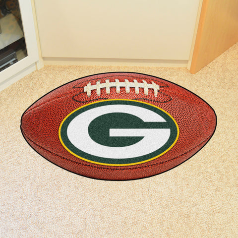 Green Bay Packers  Football Rug - 20.5in. x 32.5in.