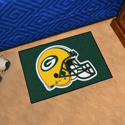 Green Bay Packers Starter Mat Accent Rug - 19in. x 30in., Helmet Logo