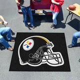 Pittsburgh Steelers Tailgater Rug - 5ft. x 6ft., Helmet Logo