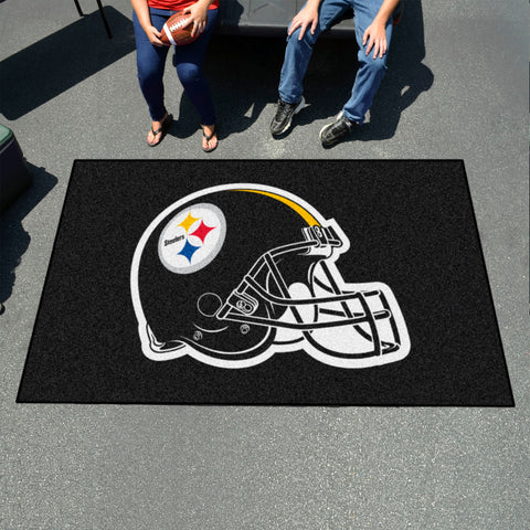 Pittsburgh Steelers Ulti-Mat Rug - 5ft. x 8ft., Helmet Logo