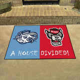 House Divided - North Carolina / NC St Rug 34 in. x 42.5 in.