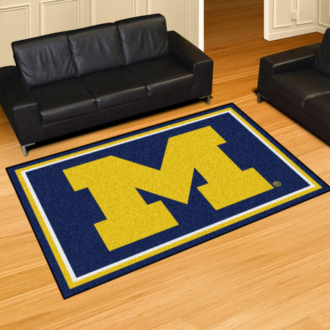 Michigan Wolverines 5ft. x 8 ft. Plush Area Rug