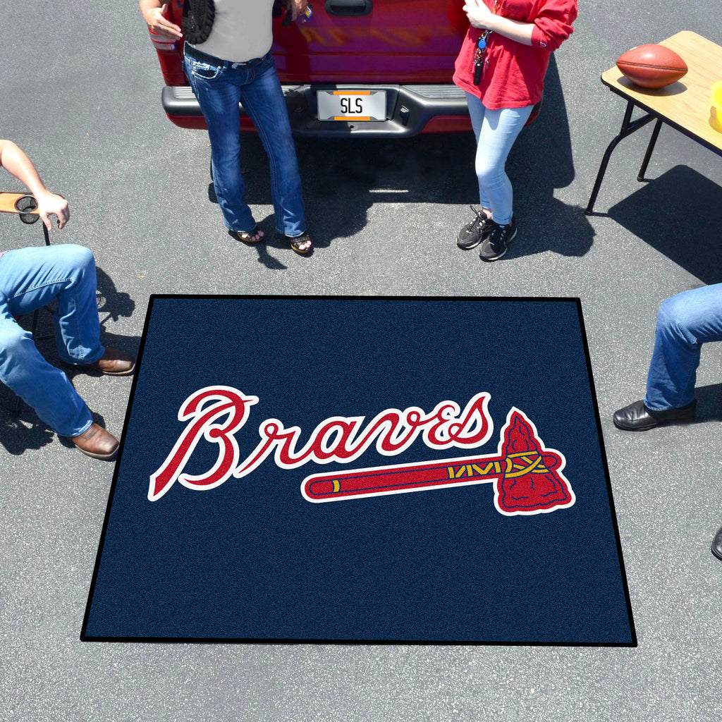 Atlanta Braves "Braves" Script Logo Tailgater Rug - 5ft. x 6ft.