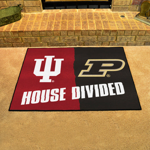 House Divided - Indiana / Purdue Rug 34 in. x 42.5 in.