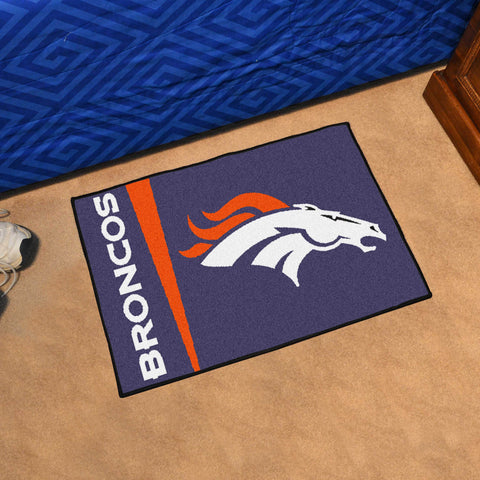 Denver Broncos Starter Mat Accent Rug Uniform Style - 19in. x 30in.