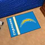 Los Angeles Chargers Starter Mat Accent Rug Uniform Style - 19in. x 30in.