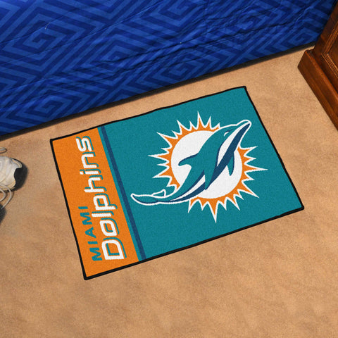 Miami Dolphins Starter Mat Accent Rug Uniform Style - 19in. x 30in.