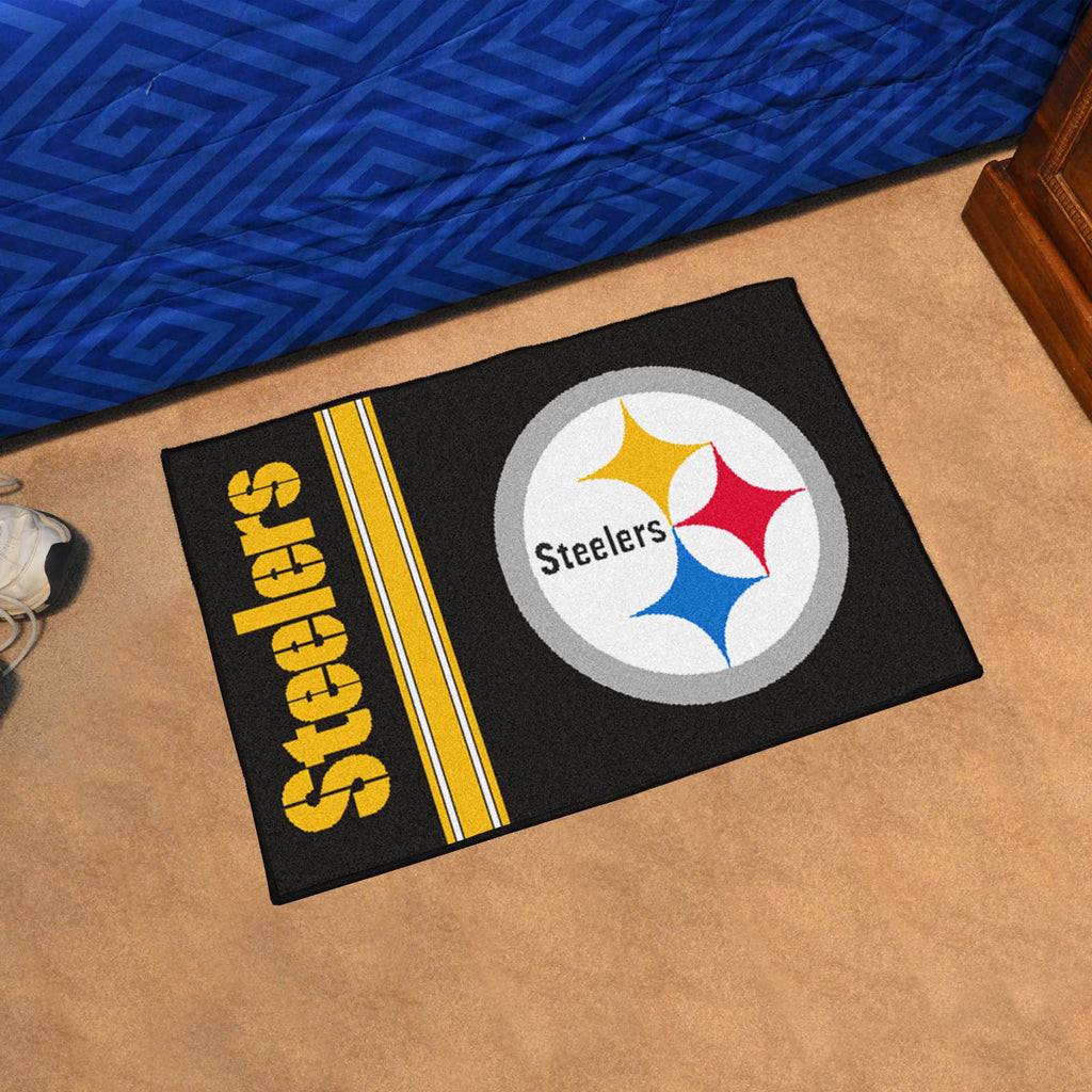 Pittsburgh Steelers Starter Mat Accent Rug Uniform Style - 19in. x 30in.