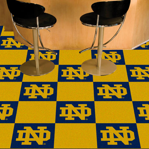 Notre Dame Fighting Irish Team Carpet Tiles - 45 Sq Ft.