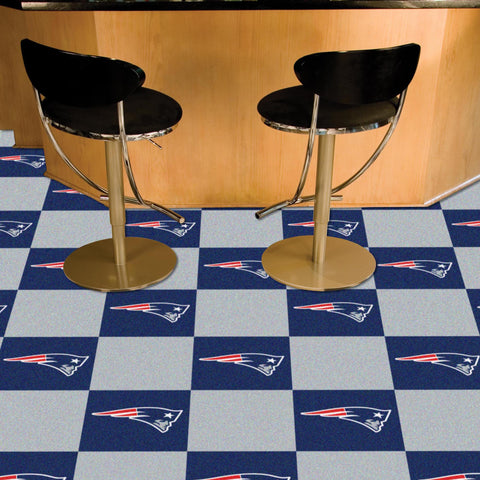 New England Patriots Team Carpet Tiles - 45 Sq Ft.