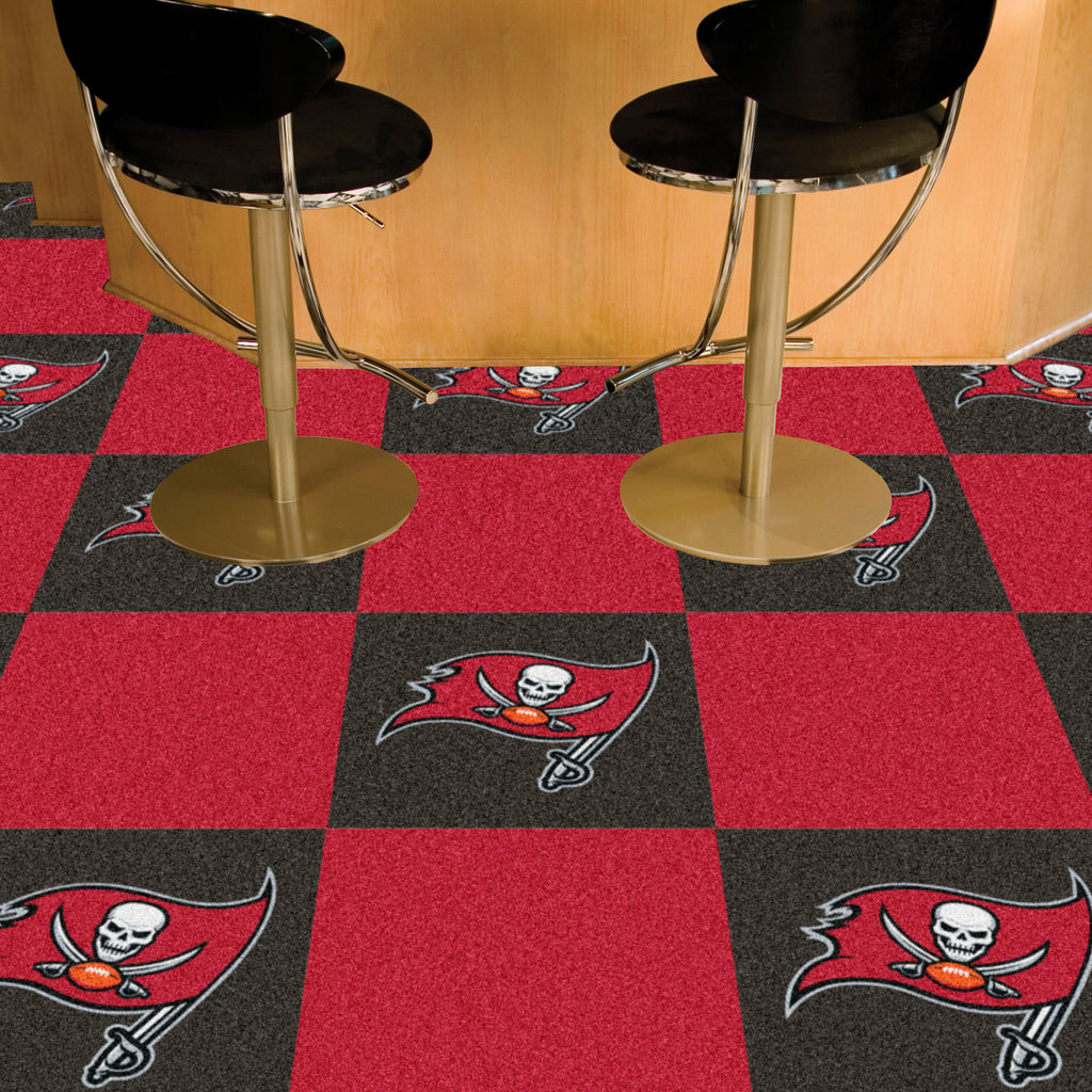 Tampa Bay Buccaneers Team Carpet Tiles - 45 Sq Ft.