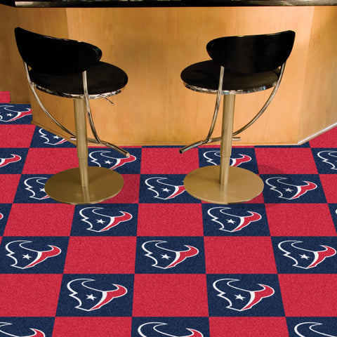 Houston Texans Team Carpet Tiles - 45 Sq Ft.