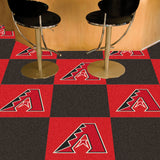 Arizona Diamondbacks Red & Black Team Carpet Tiles - 45 Sq Ft.