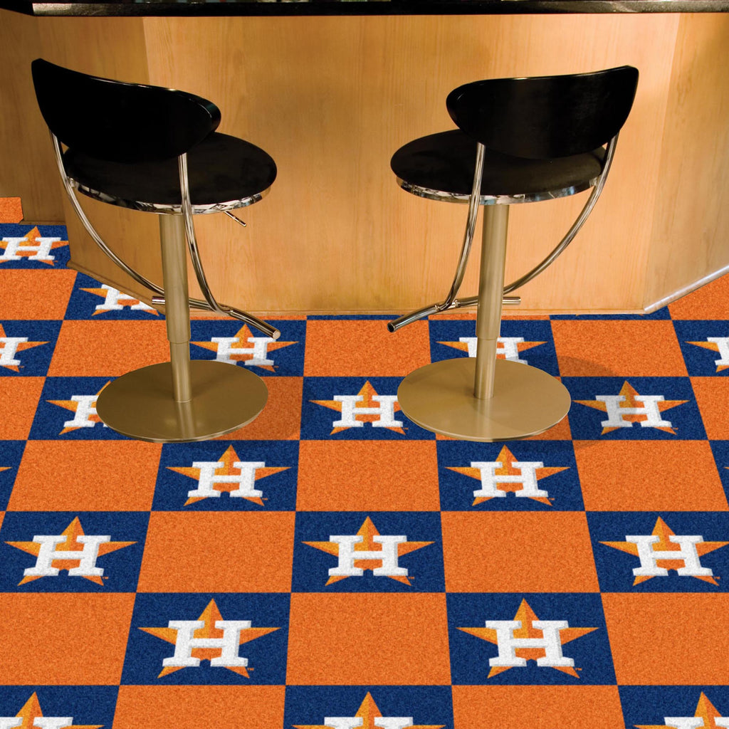 Houston Astros Team Carpet Tiles - 45 Sq Ft.