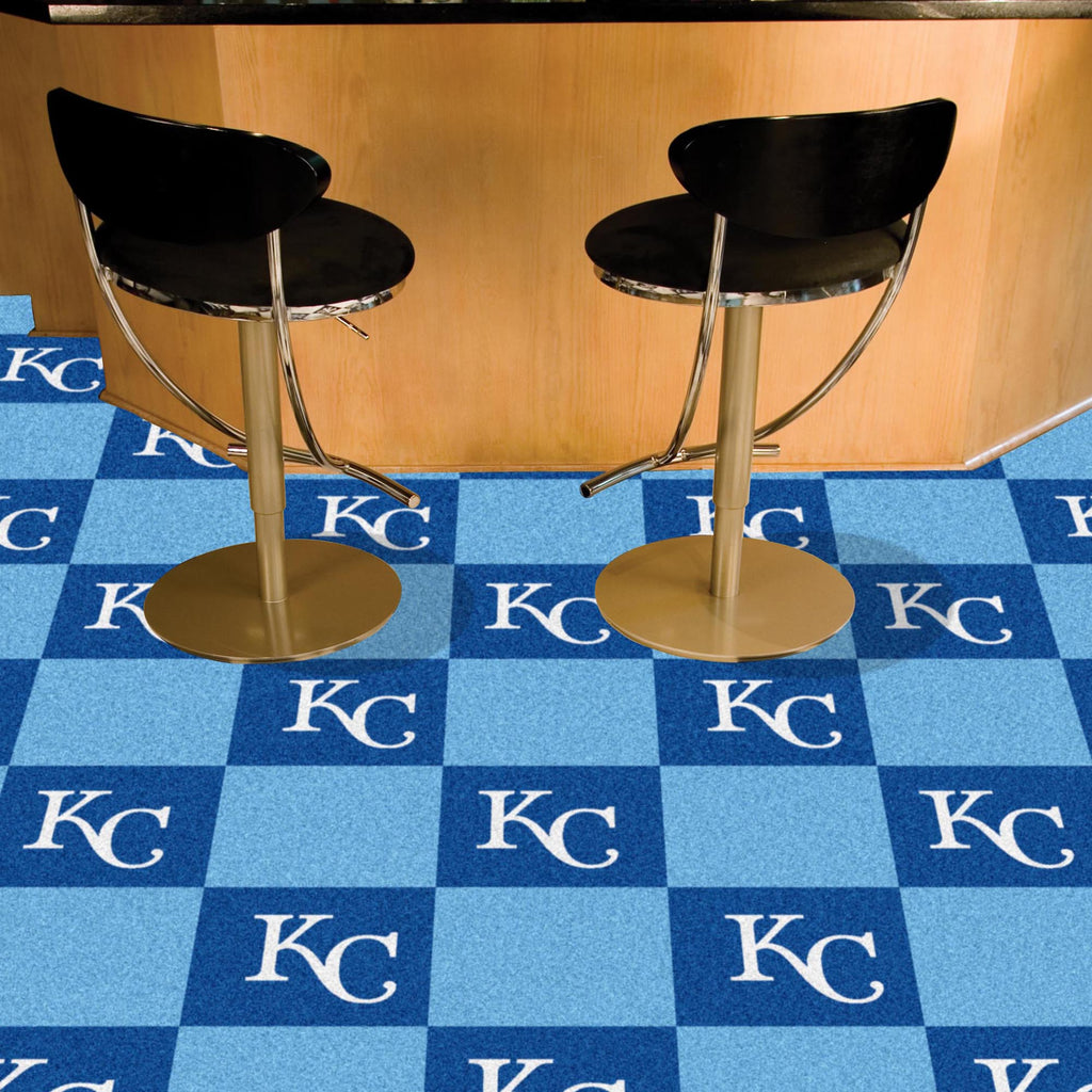 Kansas City Royals Team Carpet Tiles - 45 Sq Ft.