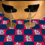 St. Louis Cardinals "LST" Logo Team Carpet Tiles - 45 Sq Ft.