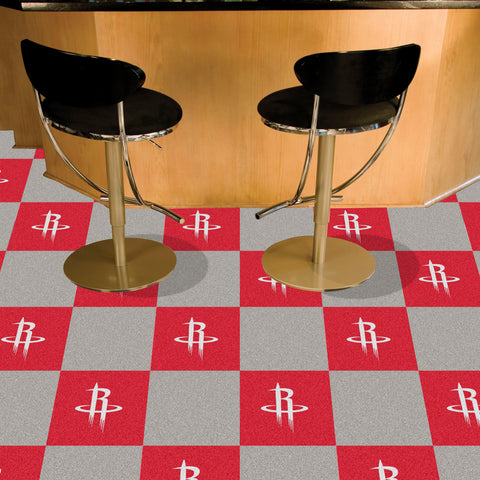 Houston Rockets Team Carpet Tiles - 45 Sq Ft.