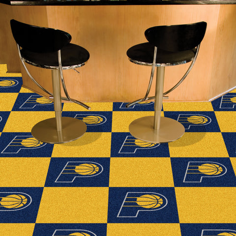 Indiana Pacers Team Carpet Tiles - 45 Sq Ft.