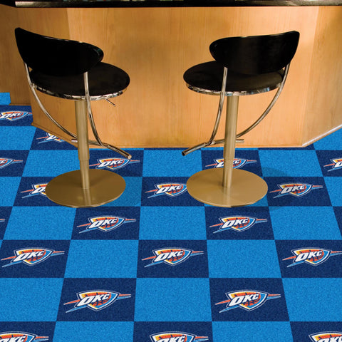 Oklahoma City Thunder Team Carpet Tiles - 45 Sq Ft.