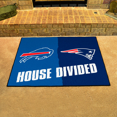 NFL House Divided - Patriots / Bills Rug 34 in. x 42.5 in.