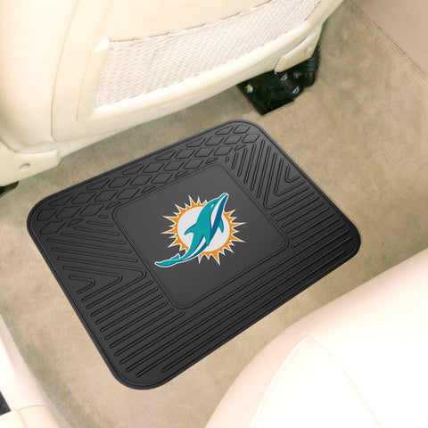 Miami Dolphins Back Seat Car Utility Mat - 14in. x 17in.