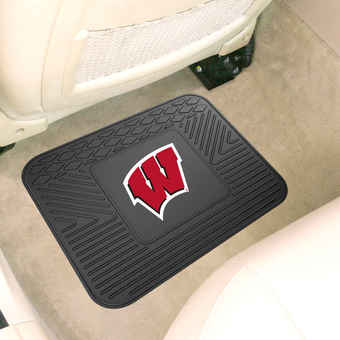 Wisconsin Badgers Back Seat Car Utility Mat - 14in. x 17in.