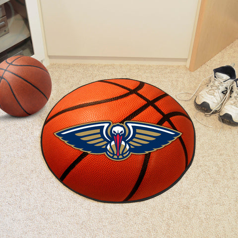 New Orleans Pelicans Basketball Rug - 27in. Diameter