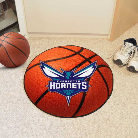Charlotte Hornets Basketball Rug - 27in. Diameter