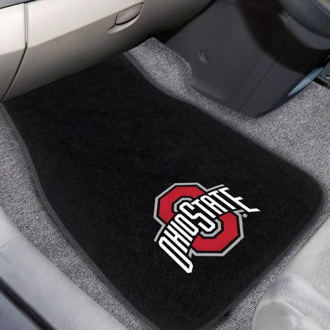 Ohio State Buckeyes Embroidered Car Mat Set - 2 Pieces