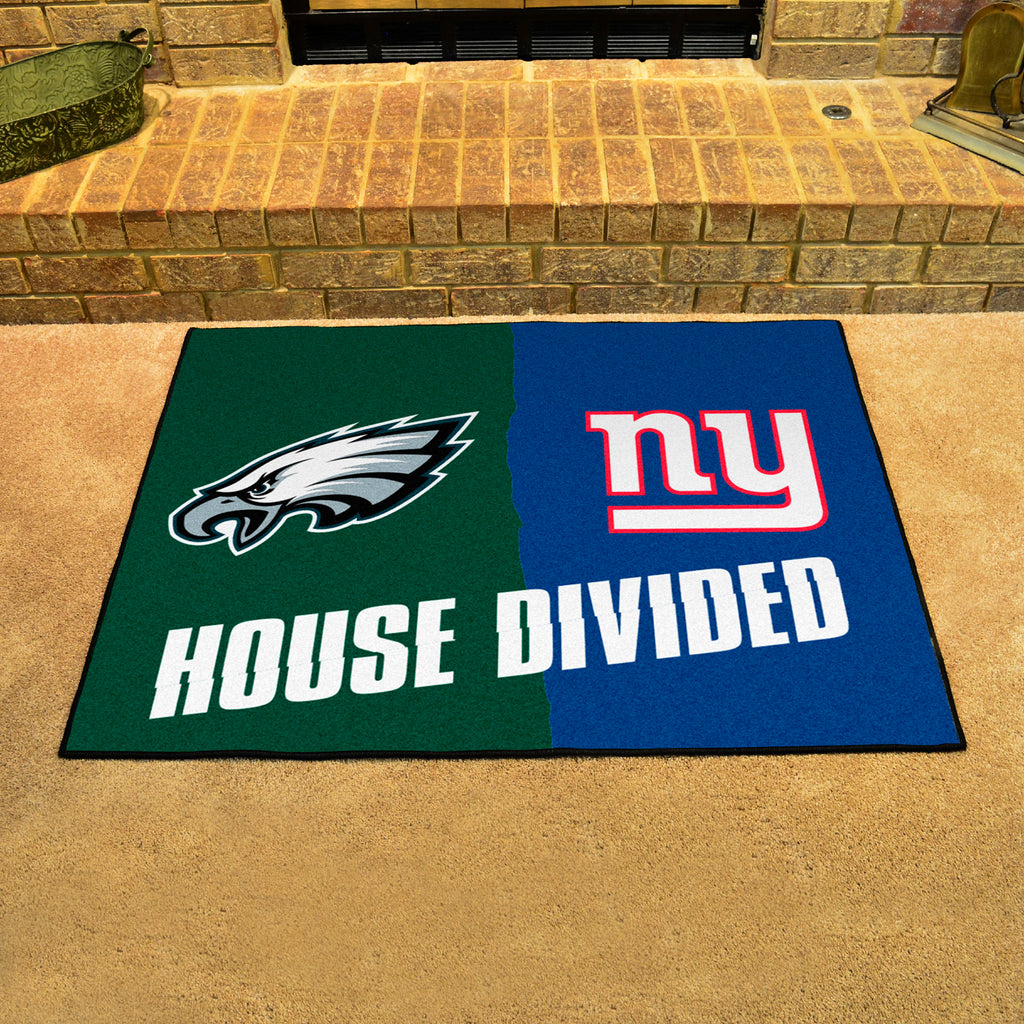 NFL House Divided - Eagles / Giants Rug 34 in. x 42.5 in.