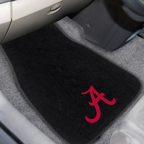 Alabama Crimson Tide Embroidered Car Mat Set - 2 Pieces