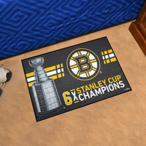 Boston Bruins Dynasty Starter Mat Accent Rug - 19in. x 30in.