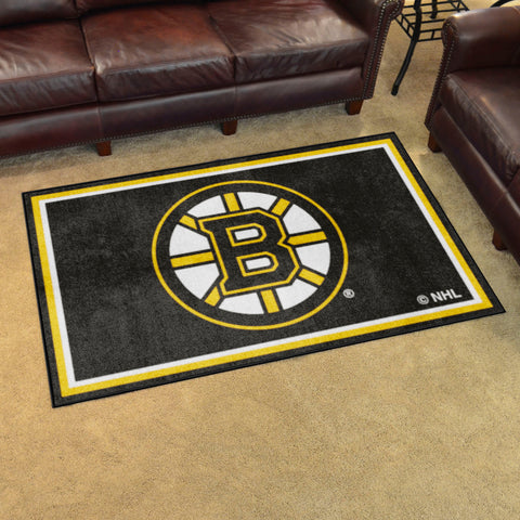Boston Bruins Bruins 4ft. x 6ft. Plush Area Rug