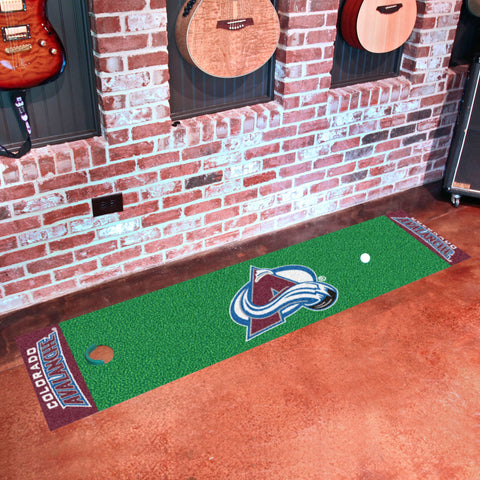 Colorado Avalanche Putting Green Mat - 1.5ft. x 6ft.