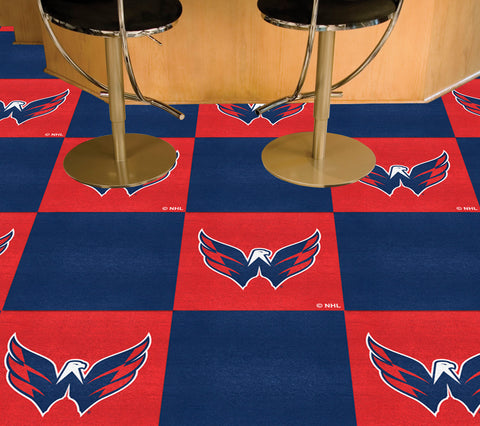 Washington Capitals Team Carpet Tiles - 45 Sq Ft.