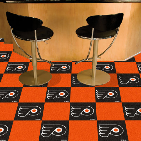 Philadelphia Flyers Team Carpet Tiles - 45 Sq Ft.