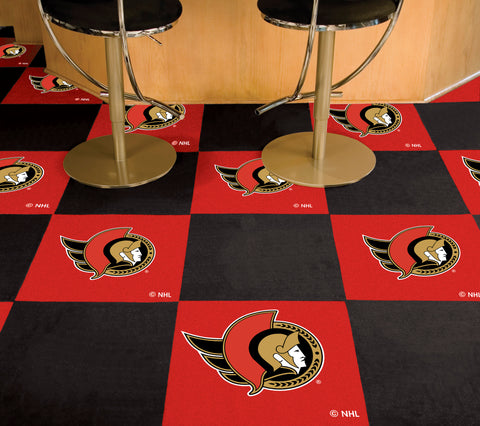 Ottawa Senators Team Carpet Tiles - 45 Sq Ft.