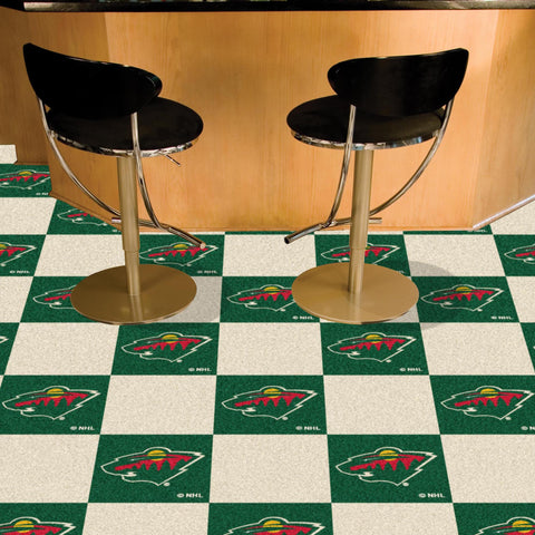 Minnesota Wild Team Carpet Tiles - 45 Sq Ft.
