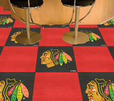 Chicago Blackhawks Team Carpet Tiles - 45 Sq Ft.