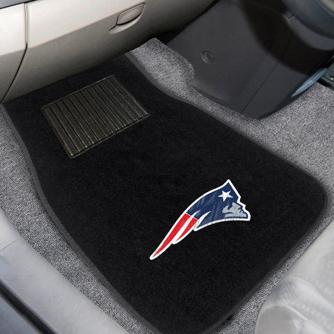 New England Patriots Embroidered Car Mat Set - 2 Pieces