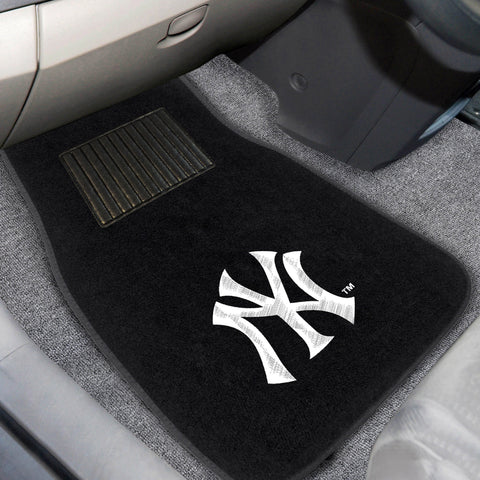 New York Yankees Embroidered Car Mat Set - 2 Pieces