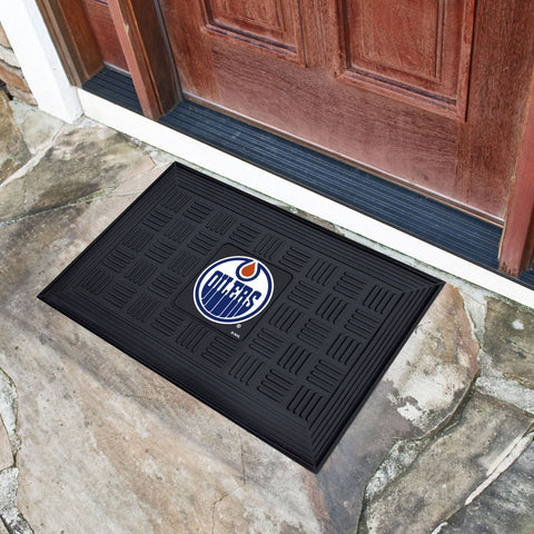 Edmonton Oilers Oilers Heavy Duty Vinyl Medallion Door Mat - 19.5in. x 31in.