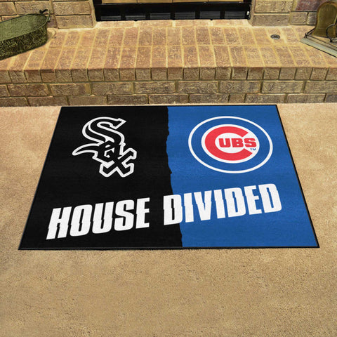 MLB House Divided - White Sox / Cubs Rug 34 in. x 42.5 in.