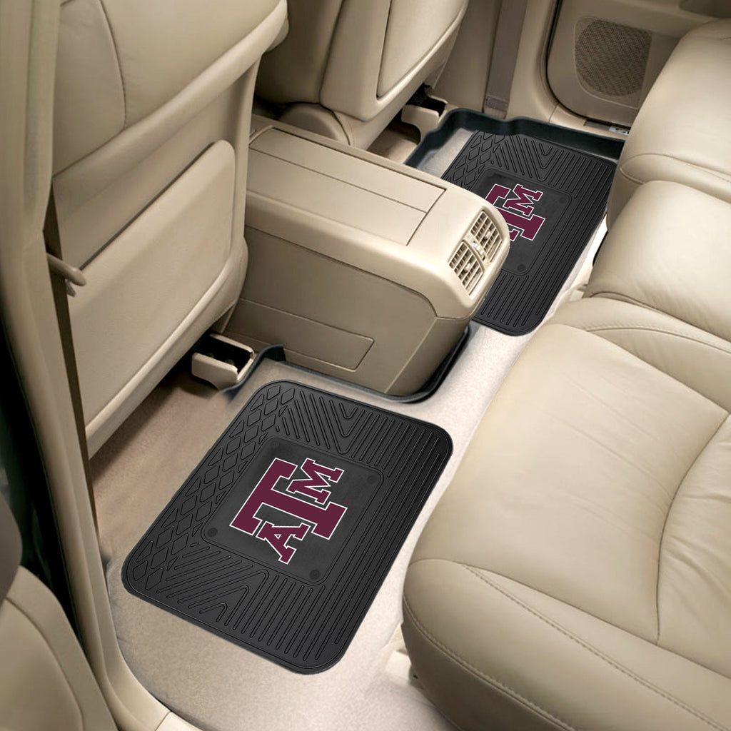 Texas A&M Aggies Back Seat Car Utility Mats - 2 Piece Set